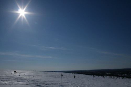 Aurinko Iisakkipäällä huhtikuussa 2008